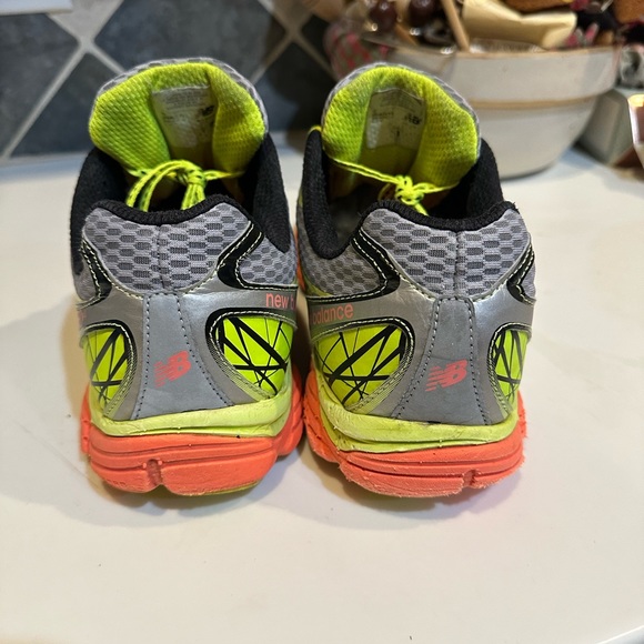 NB NEW BALANCE SNEAKERS RUN WALK ATHLETIC SZ 11.5 880v4 GRAY ORANGE BLACK YELLOW - Picture 10 of 14